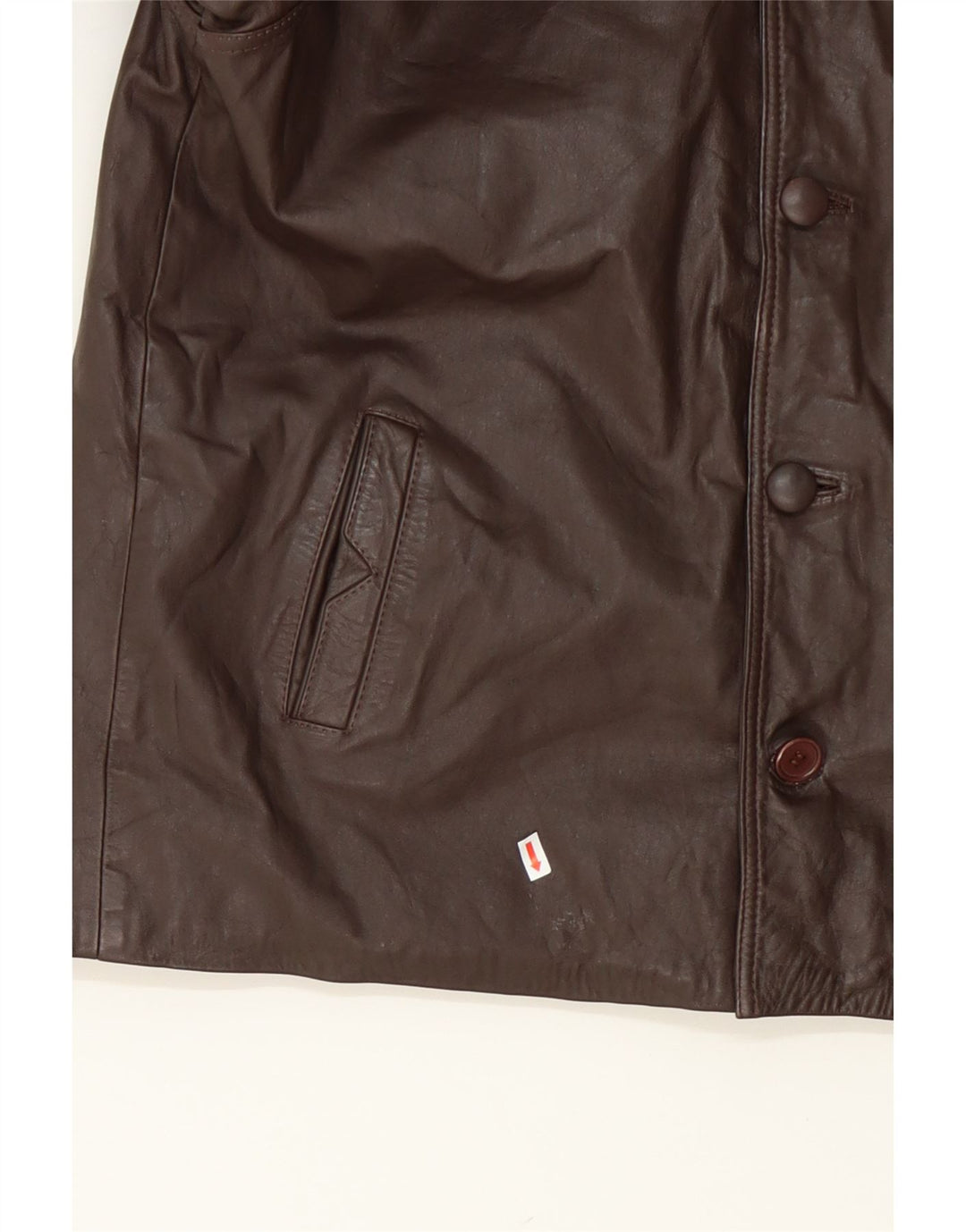 VINTAGE Mens Leather Jacket UK 40 Large Brown Leather Vintage Vintage and Second-Hand Vintage from Messina Hembry 
