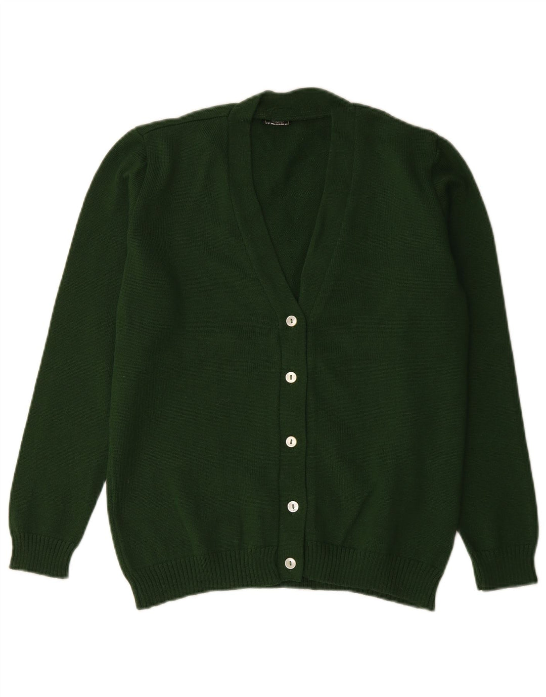 Vintage dame cardigan sweater UK 14 Large Green