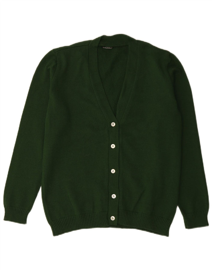 Vintage dame cardigan sweater UK 14 Large Green