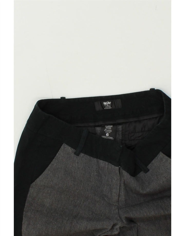 MOSSIMO Womens Slim Capri Trousers US 6 Medium W30 L24 Grey Colourblock Vintage Mossimo and Second-Hand Mossimo from Messina Hembry 