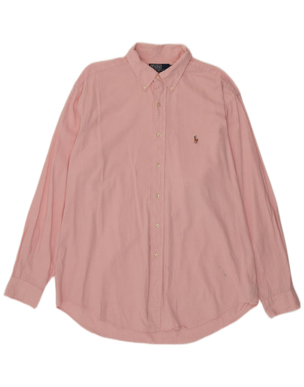 Polo Ralph Lauren Herre Yarmouth Relaxed Fit skjorte UK 16 1/2 Large Pink