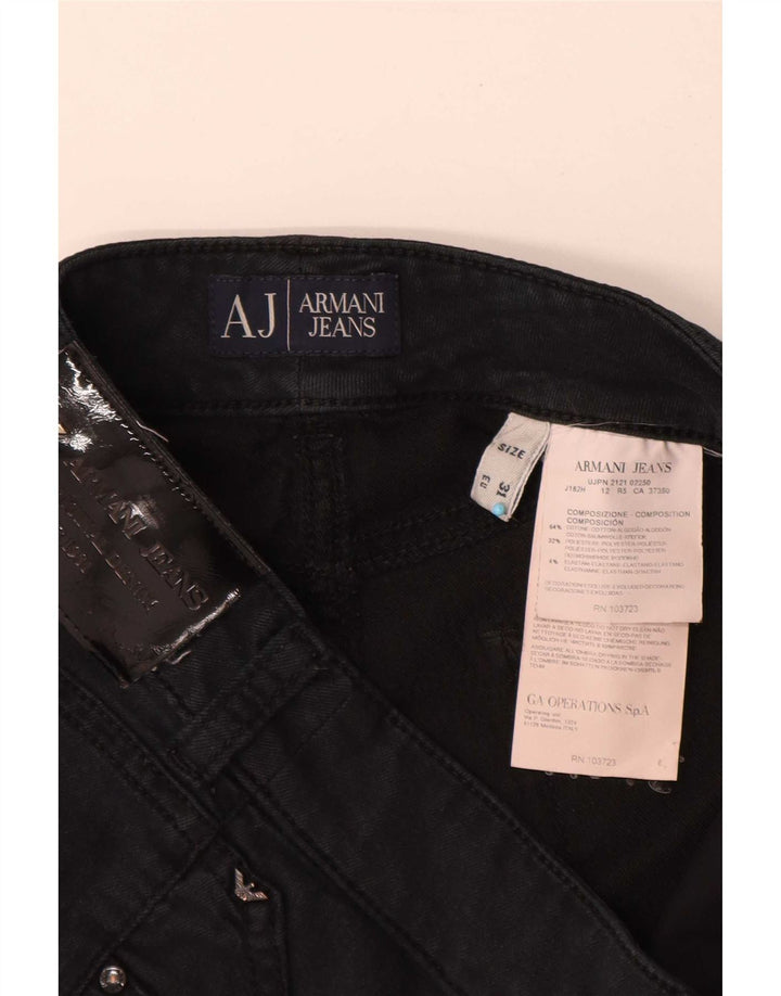 Armani Dame Skinny Jeans W31 L33 Sort Bomuld