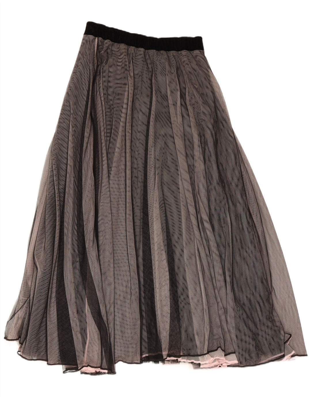 GABI LAUTON Dame Flared Nederdel EU 40 Medium W28 Sort Polyester