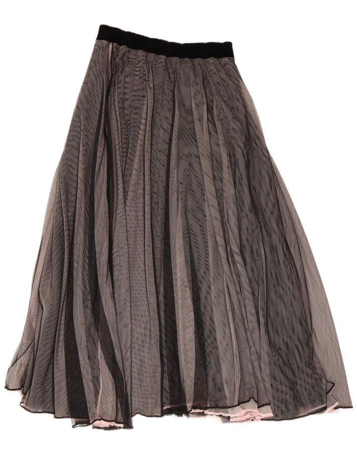 GABI LAUTON Dame Flared Nederdel EU 40 Medium W28 Sort Polyester