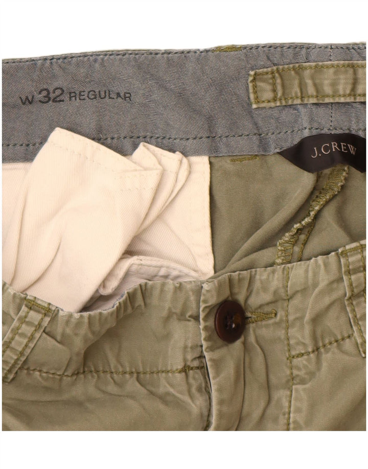 J. CREW Joggers til mænd Chinobukser W32 L27 Khaki Bomuld