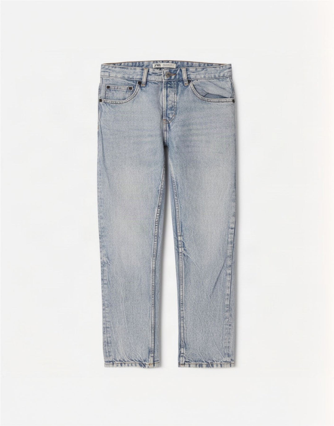 Zara Mens Cropped Jeans EU 30 Small W30 L26 Blue Cotton