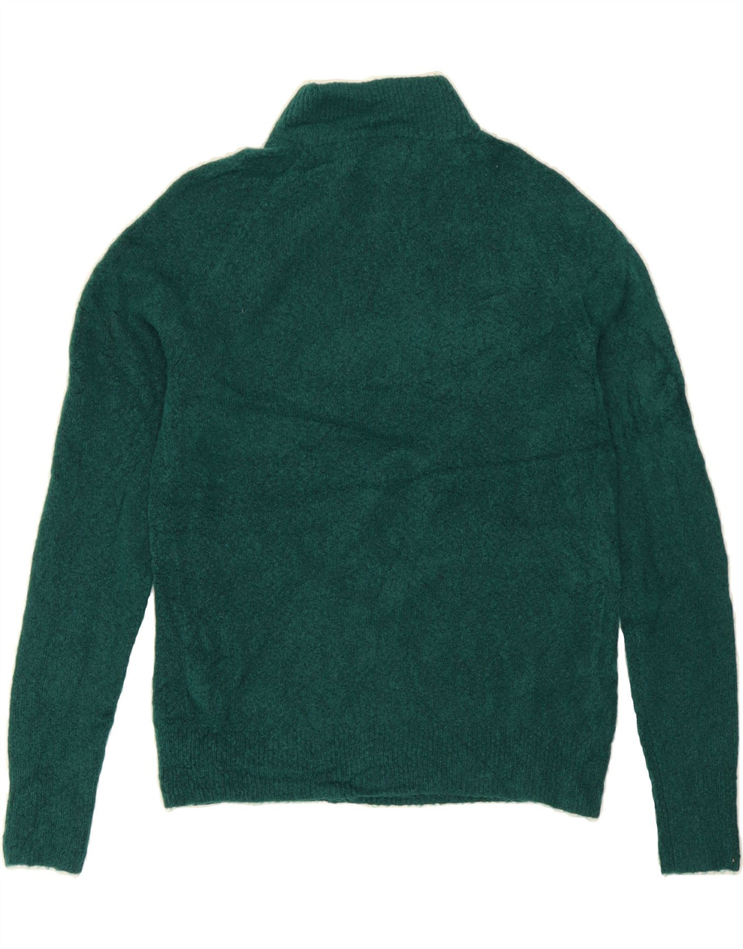 J. CREW Womens Oversized Button Neck Jumper Sweater UK 2 2XS Green Acrylic Vintage J. Crew and Second-Hand J. Crew from Messina Hembry 