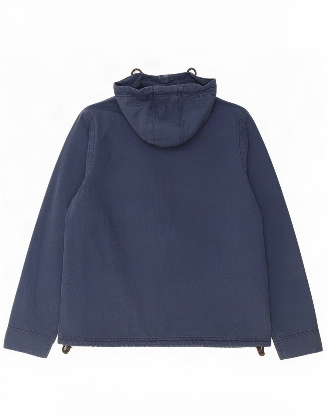 Weird Fish Dame Hooded Bomber Jacket UK 14 Medium Navy Blue Cotton