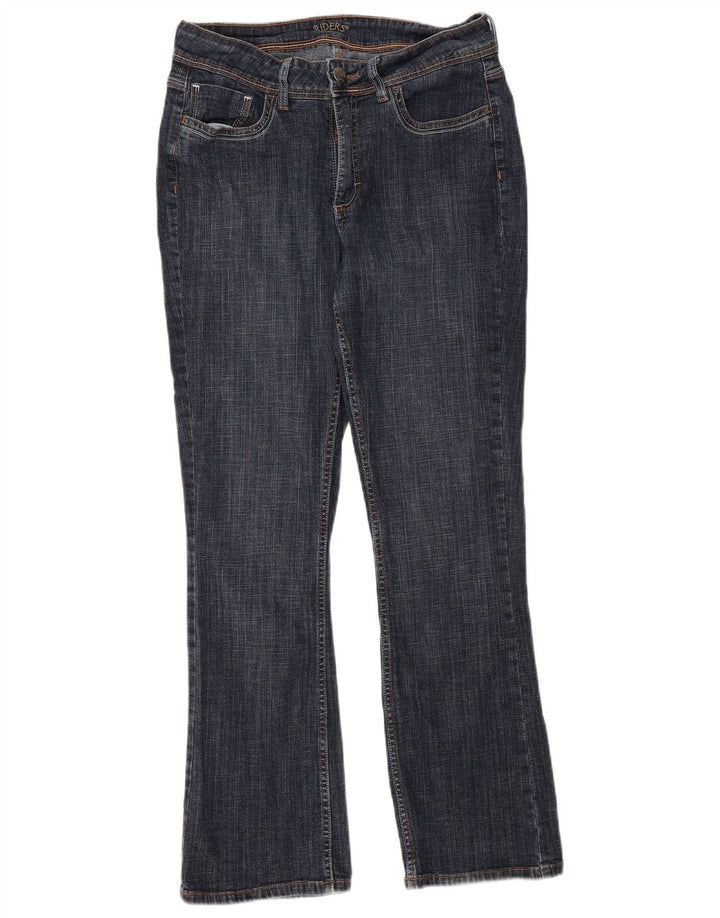 Lee Womens Riders Bootcut Jeans US 12 Large W30 L30 Navy Blue Bomuld