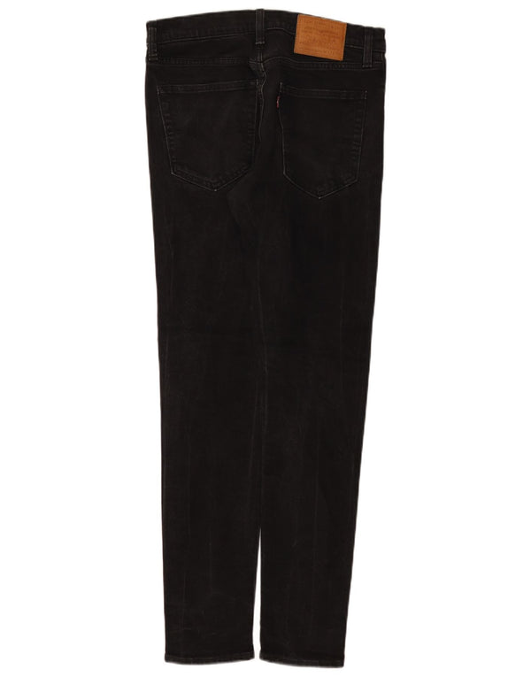 Levi's Herre Skinny Tapered Jeans W32 L32 Sort bomuld