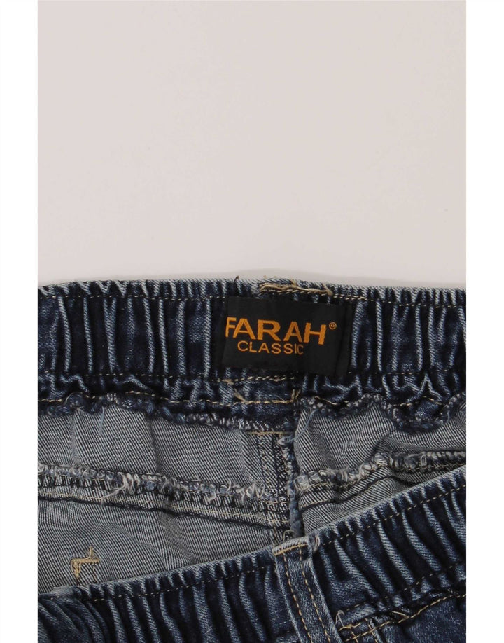 Farah Dame Klassiske Straight Jeans W36 L27 Blå Bomuld
