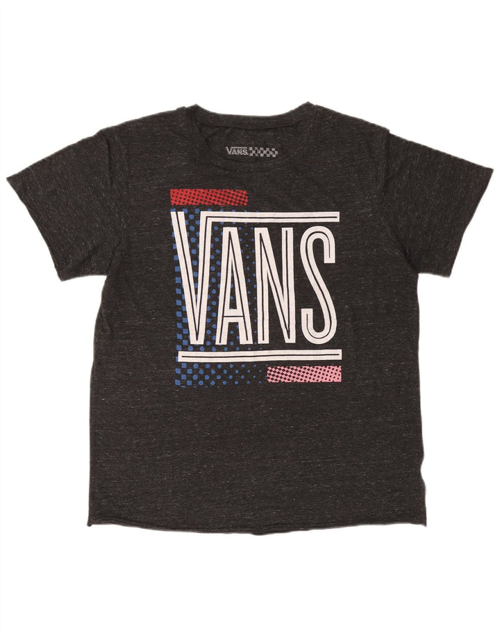 Vans Herre grafisk T-shirt Top Medium Grey Flecked