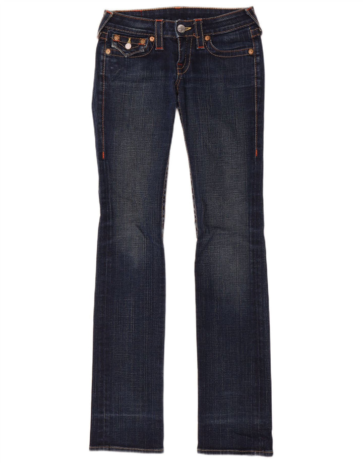 True Religion Dame Slim Bootcut Jeans W24 L33 Blå Bomuld