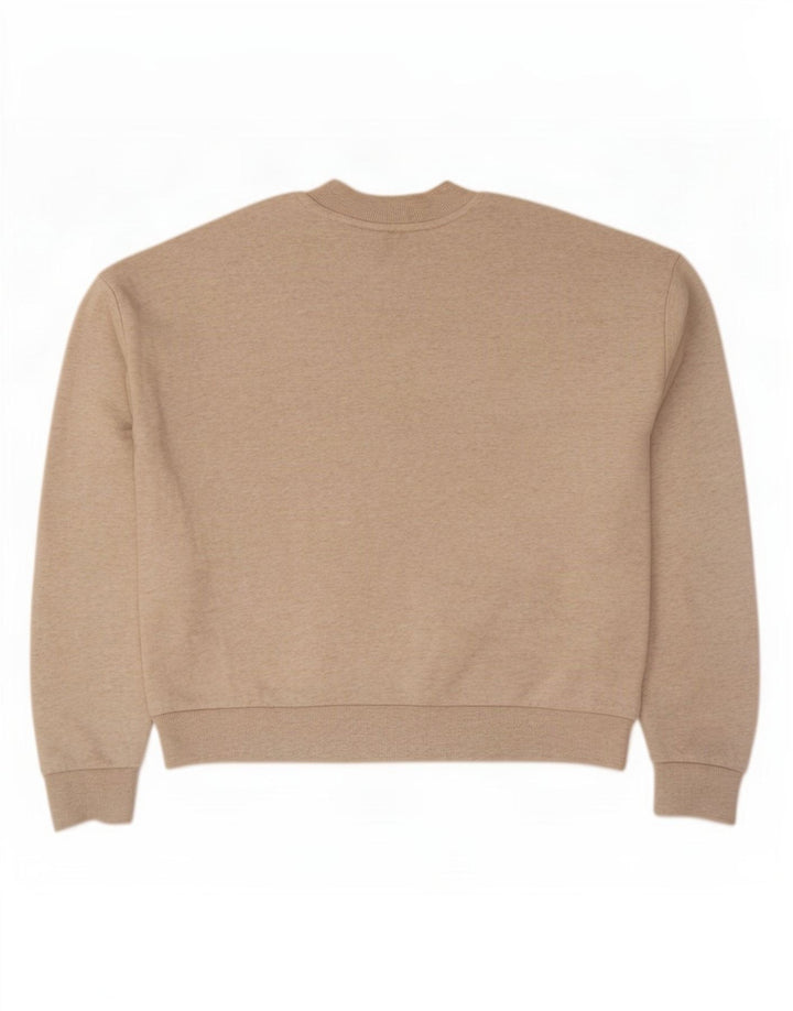 Kappa Dame Oversized Sweatshirt Jumper UK 14 Medium Beige Bomuld