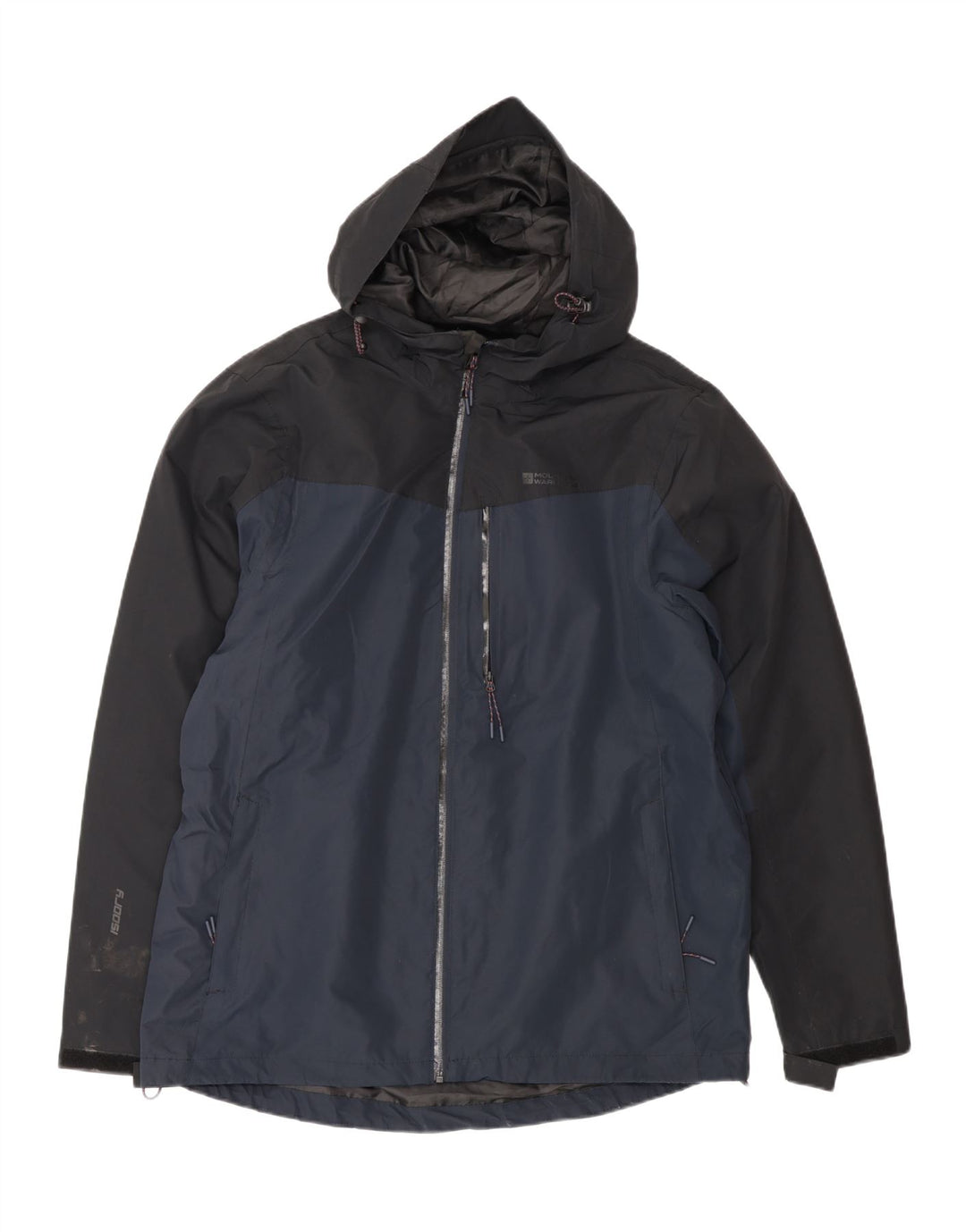 Mountain Warehouse Regnjakke til mænd UK 40 Large Navy Blue Colourblock