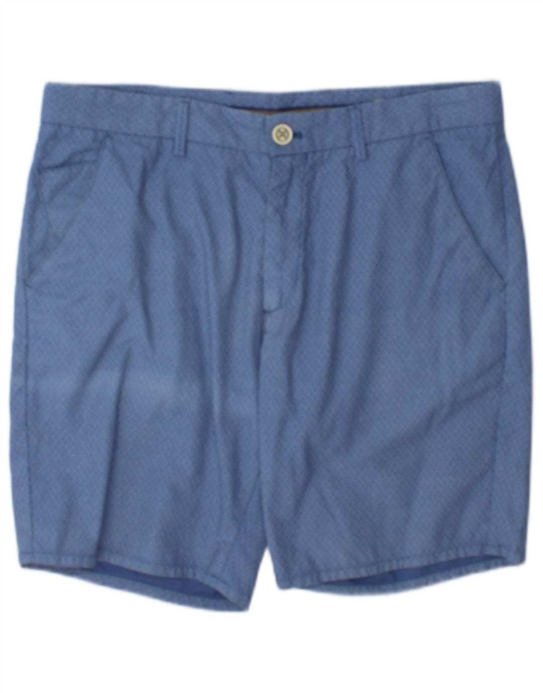 Massimo Dutti Herre Chino Shorts EU 40 Medium W31 Blå Bomuld