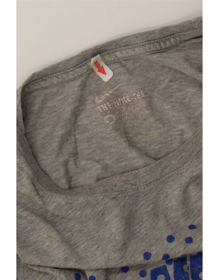 Nike Herre Air Max grafisk T-shirt top mellemgrå bomuld