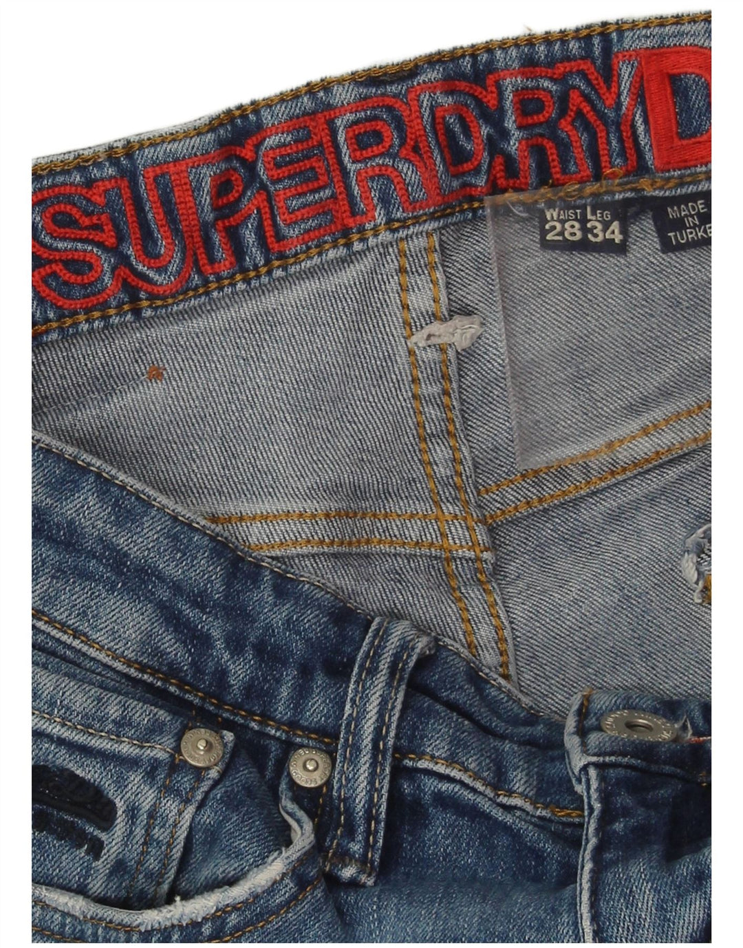 Superdry Skinny Jeans til kvinder W28 L30 Blå