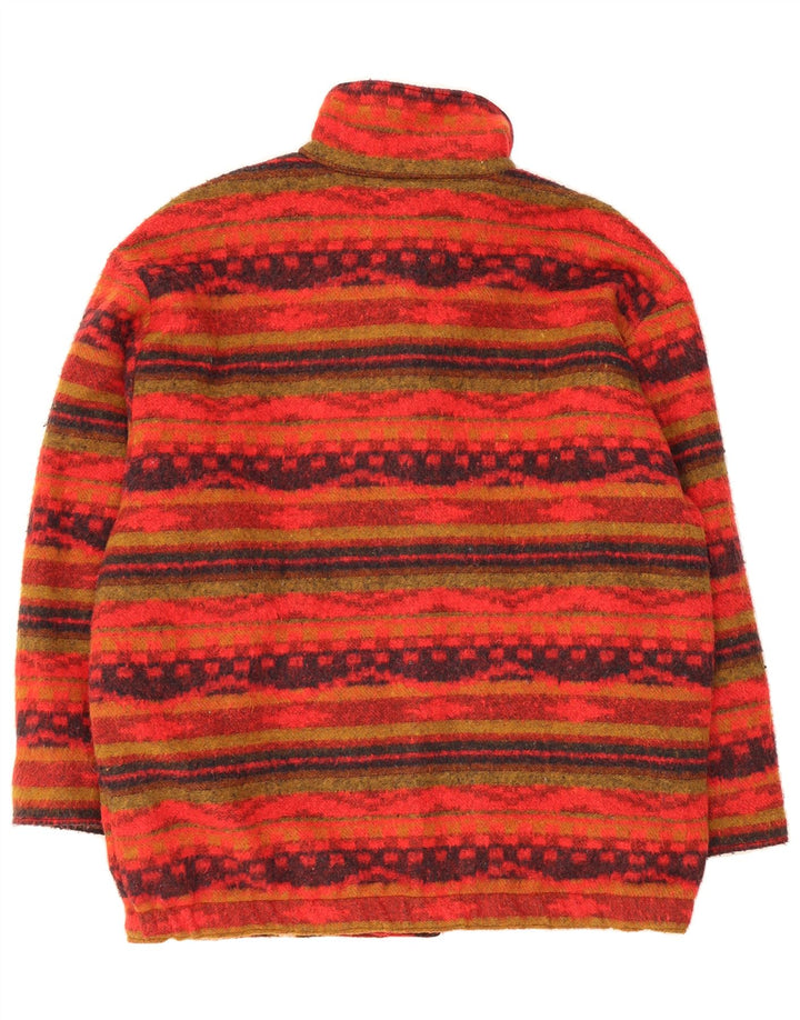 VINTAGE Womens Windbreaker Jacket UK 22 3XL Red Fair Isle Vintage Vintage and Second-Hand Vintage from Messina Hembry 