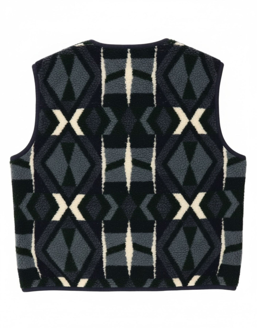 Campagnolo Herre Fleece Gilet UK 38 Medium Navy Blue Geometrisk Polyester