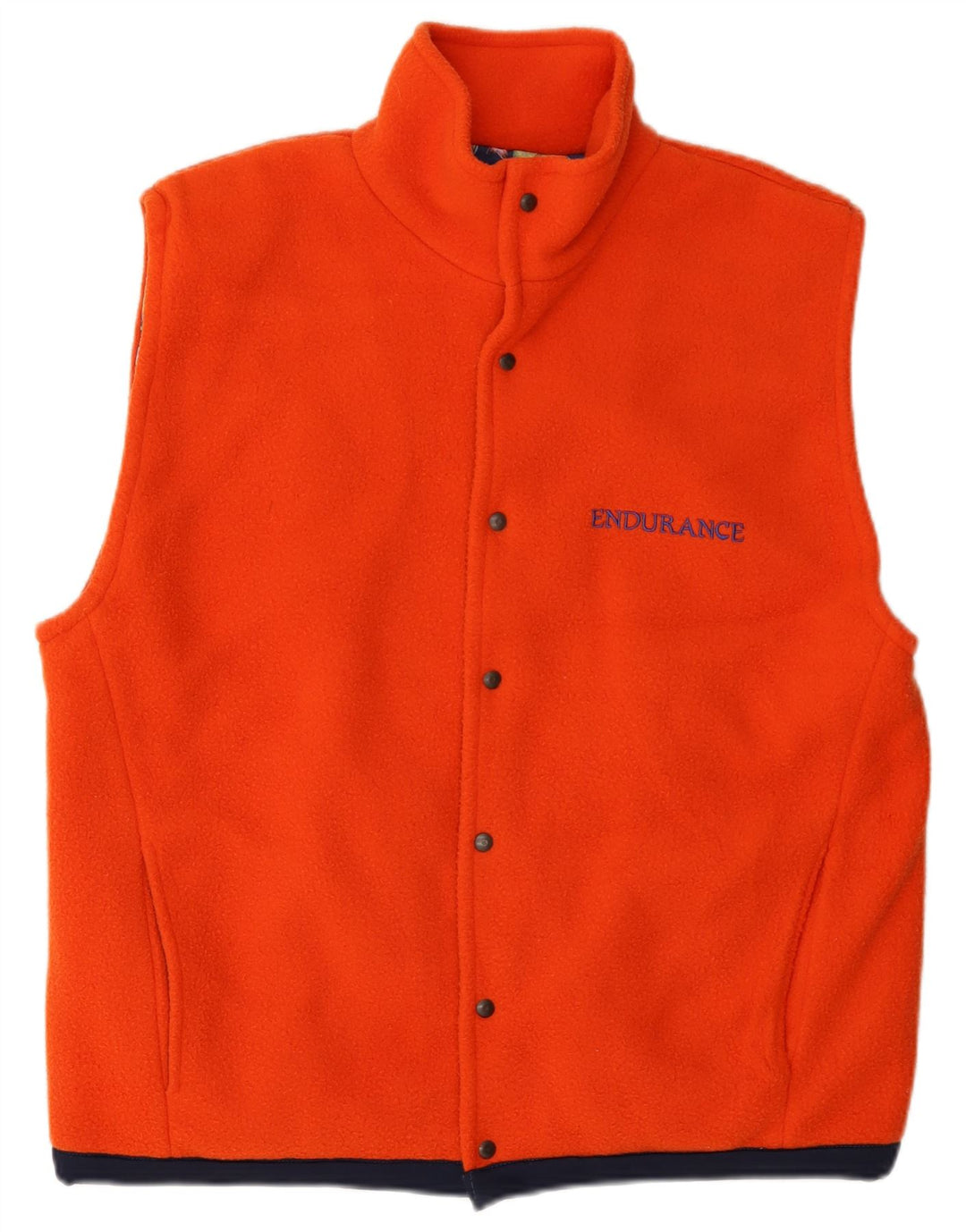 Endurance Herre Fleece Gilet UK 40 Large Orange Colourblock Polyester