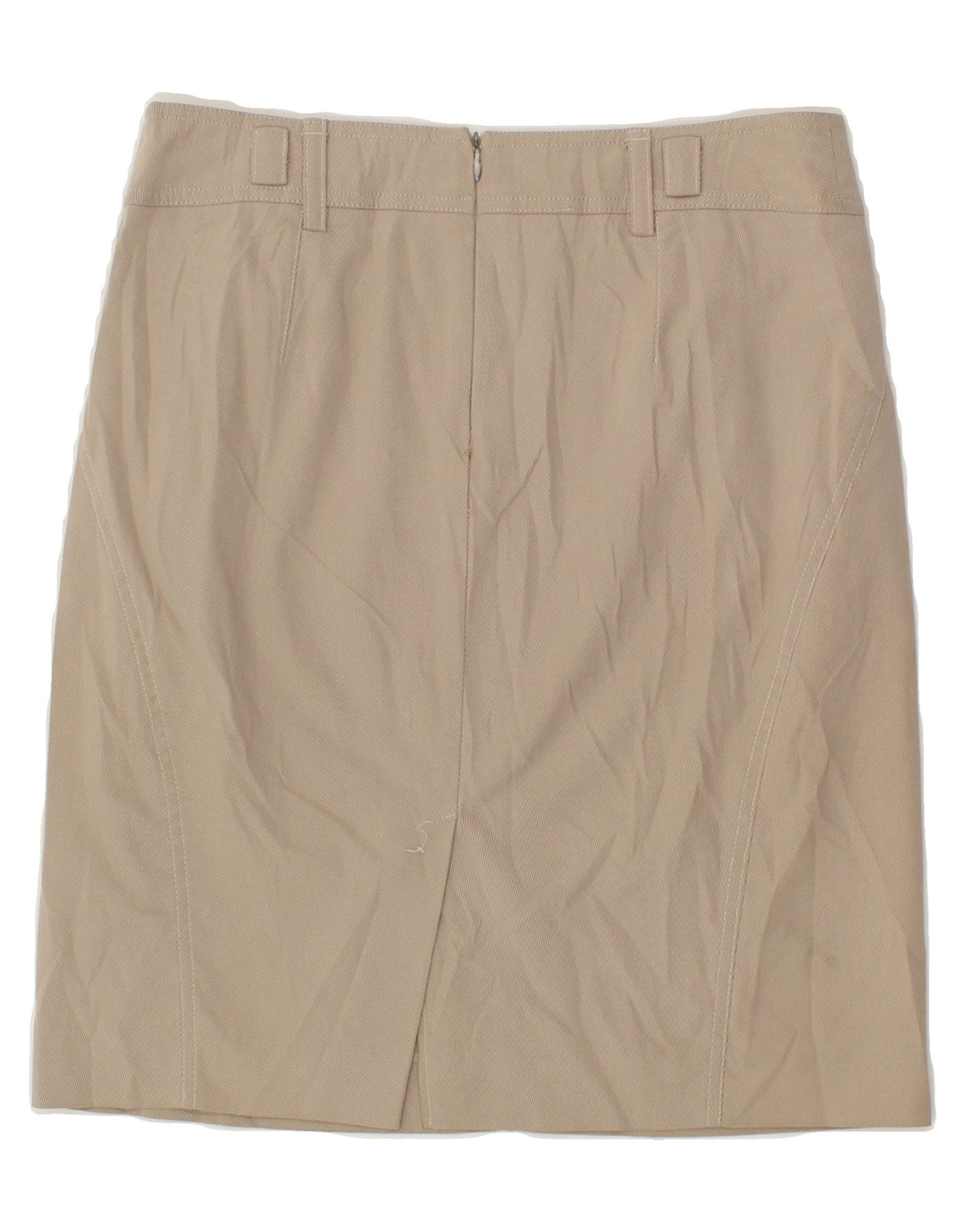 MARELLA Womens Straight Skirt W28 Medium Beige Pinstripe Vintage Marella and Second-Hand Marella from Messina Hembry 