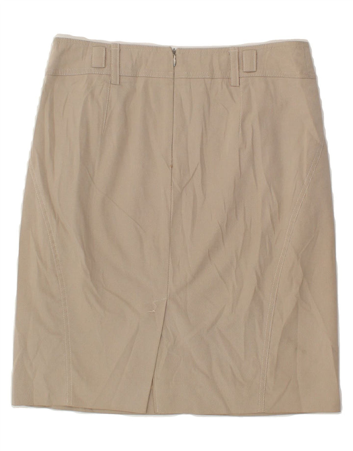 MARELLA Womens Straight Skirt W28 Medium Beige Pinstripe Vintage Marella and Second-Hand Marella from Messina Hembry 