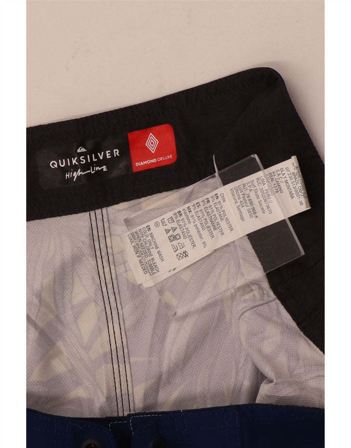 Quiksilver Badeshorts til mænd store blå blomster polyester