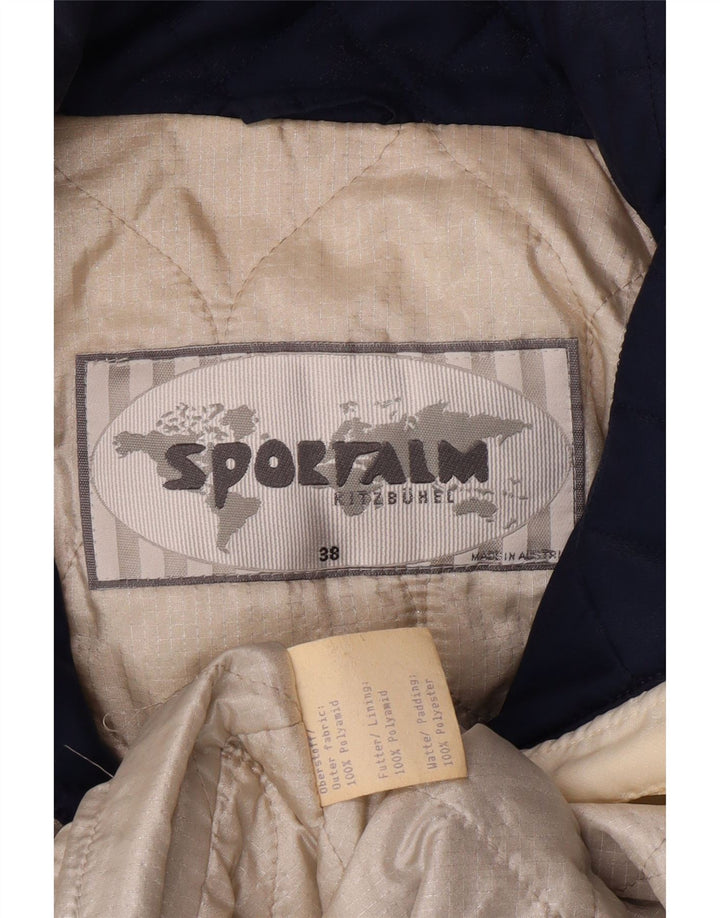 SPORTALM Dame Oversized grafisk vindjakke EU 38 Medium Off White