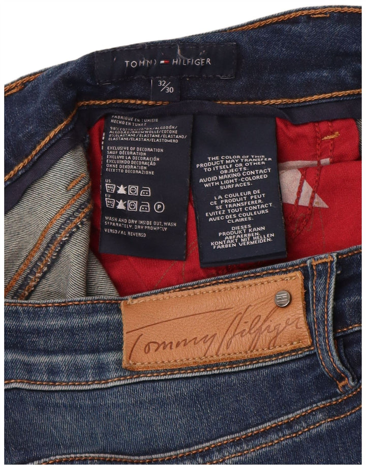 Tommy Hilfiger Dame Bootcut Jeans W32 L30 Marineblå Bomuld