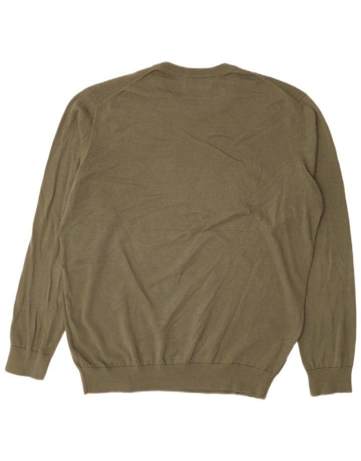 Rifle Herre Crew Neck Jumper Sweater 2XL Khaki Bomuld