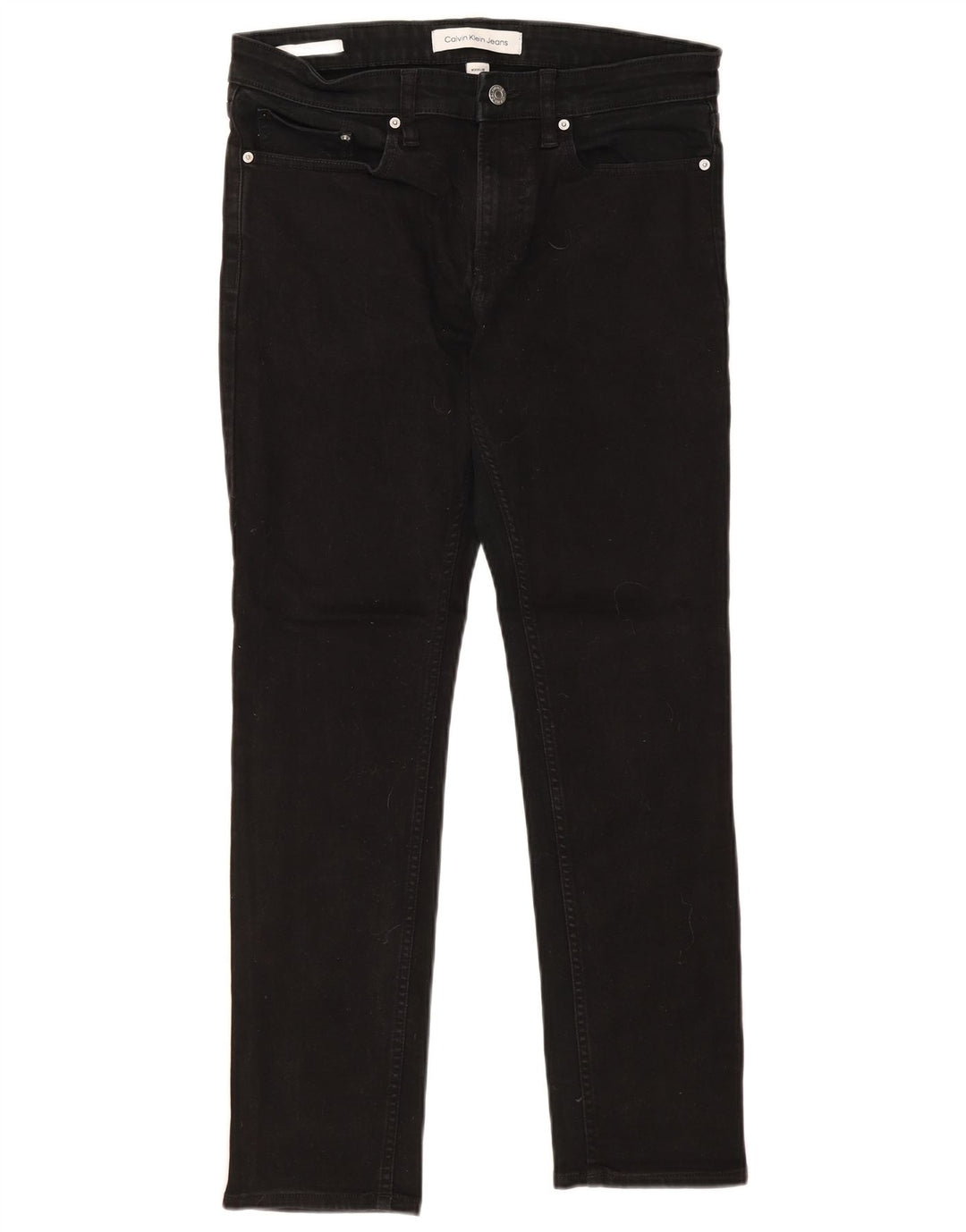 Calvin Klein Herre Slim Jeans W31 L30 Sort Bomuld