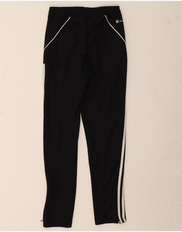 Adidas Boys Aeroready Tracksuit Bukser 11-12 år Sort Polyester