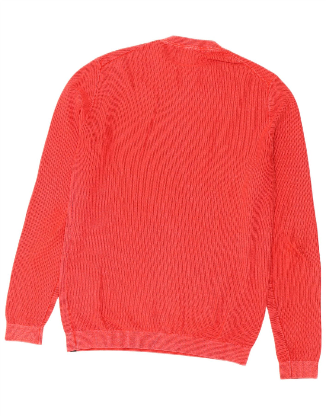 Superdry sweater med rund hals til mænd Medium rød bomuld