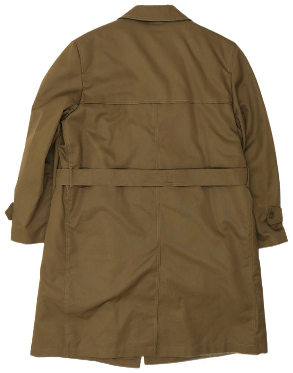Vintage Mens Trench Coat UK 40 Large Khaki