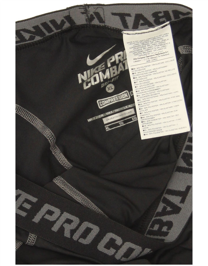 Nike drenge Dri Fit grafiske leggings 13-14 år XL sort polyester