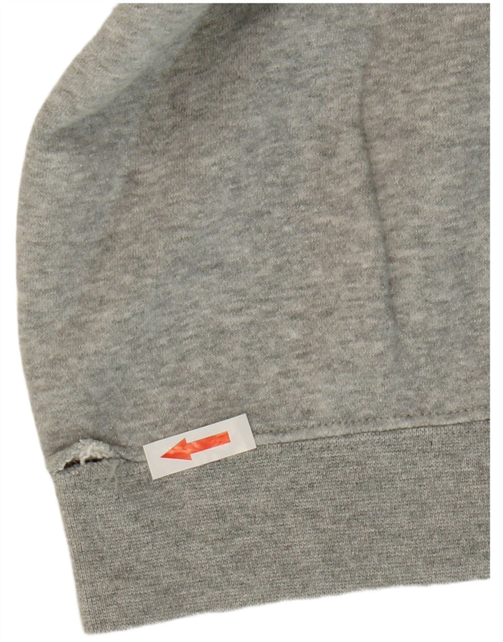Nike Dame Hættetrøje UK 14 Medium Grey Bomuld