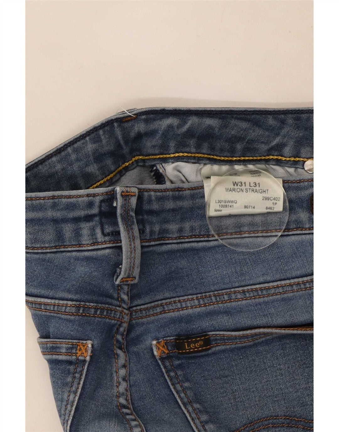 Lee Dame Marion Straight Jeans W31 L31 Blå Bomuld