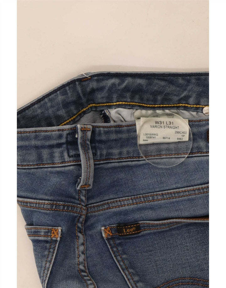 Lee Dame Marion Straight Jeans W31 L31 Blå Bomuld