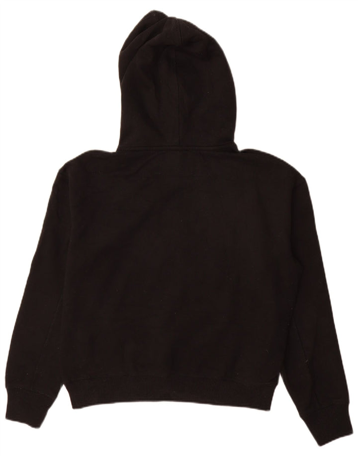 CALVIN KLEIN JEANS Dame Hættetrøje Jumper UK 14 Medium Sort Bomuld