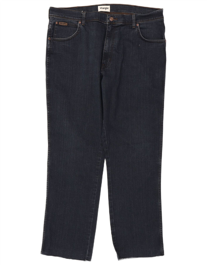 Wrangler Straight Jeans til mænd W38 L31 Marineblå
