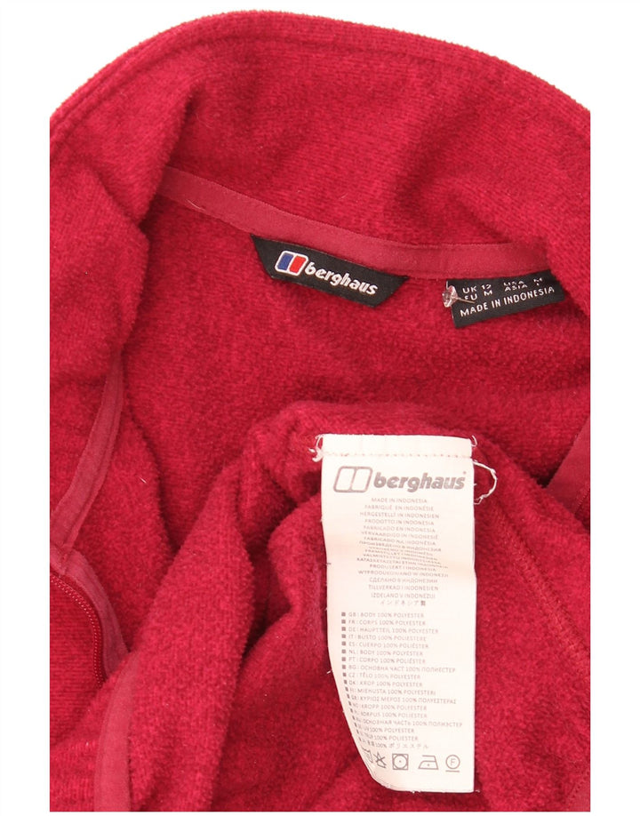 Berghaus Dame Fleece Jumper med lynlås DK 12 Medium Rød Polyester