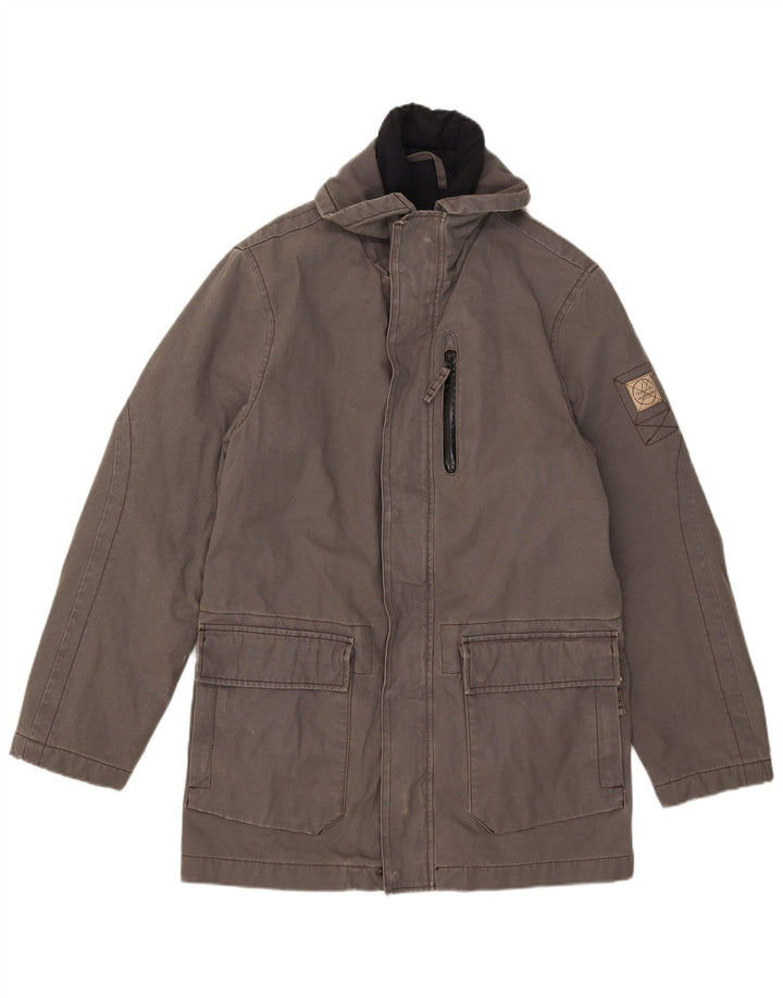 Murphy & Nye Herre Parka Jacket UK 38 Medium Grey Bomuld