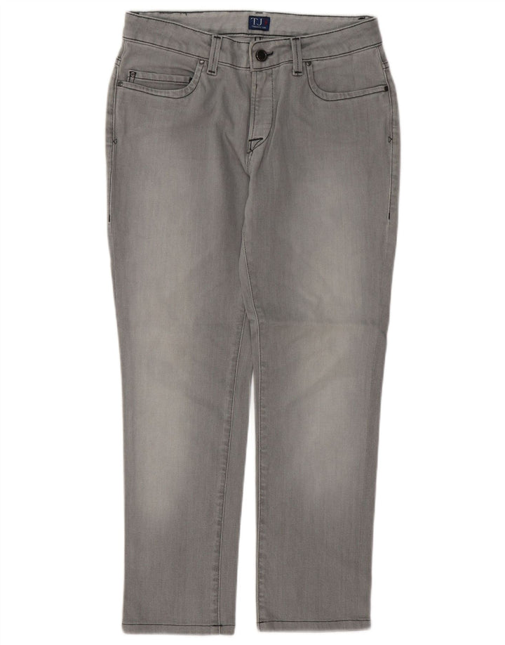 Trussardi Dame Slim Jeans W27 L27 Grå Bomuld
