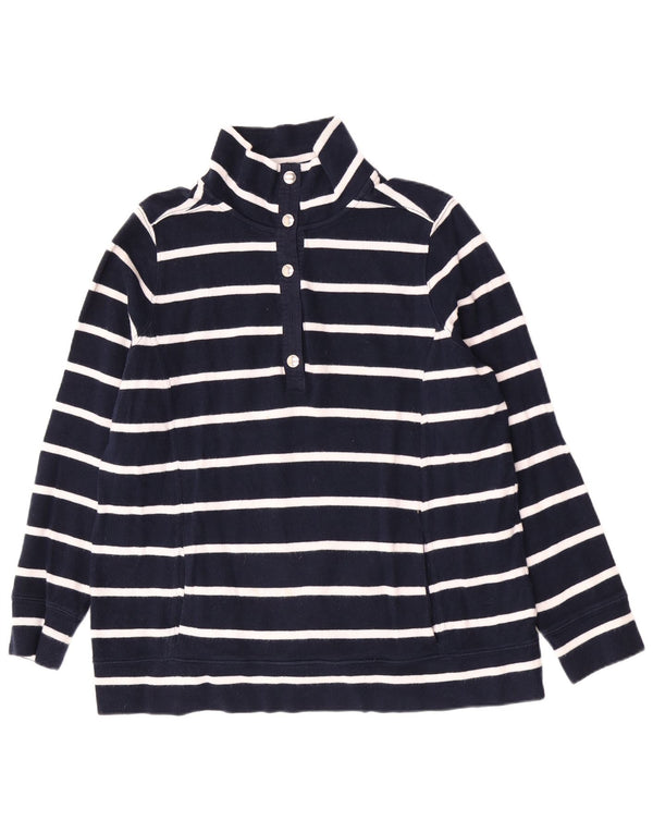 Ralph Lauren Dame Pullover Polo Shirt UK 18 XL Marineblå Stribet