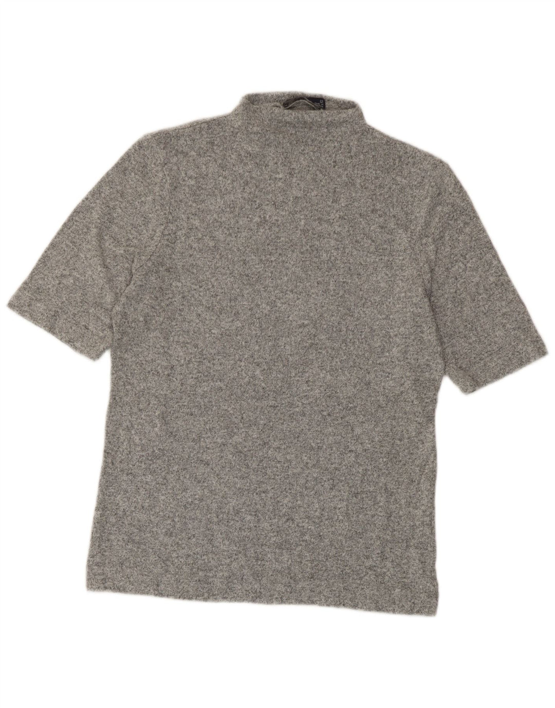Marks & Spencer T-shirt top til kvinder UK 12 Medium Grå Flecked
