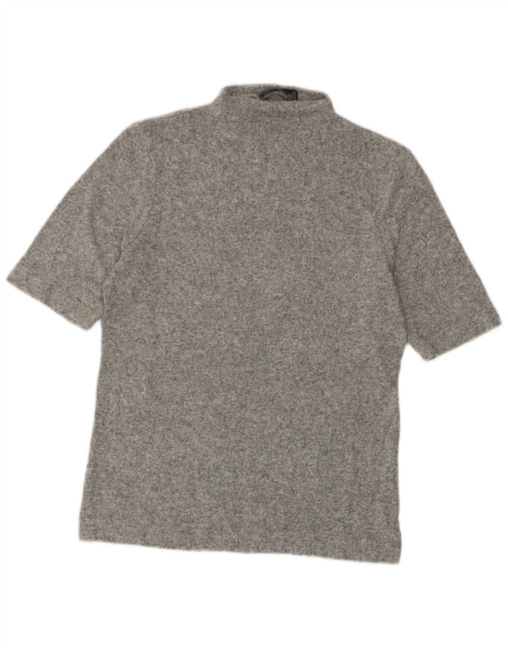 Marks & Spencer T-shirt top til kvinder UK 12 Medium Grå Flecked