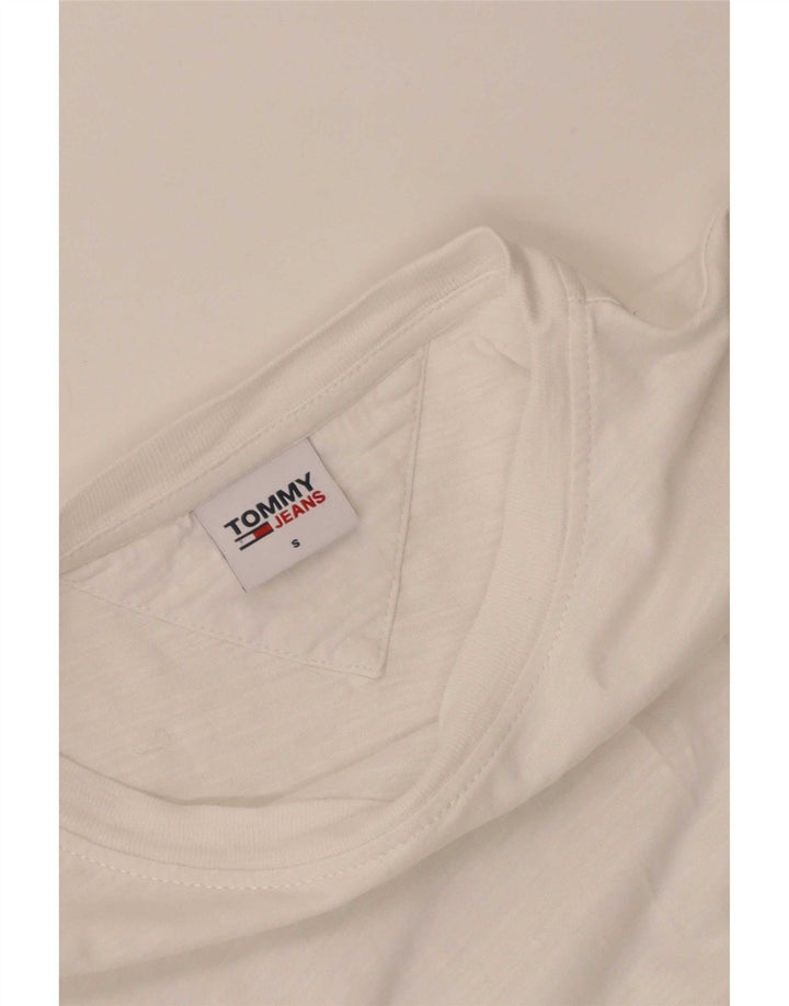 Tommy Hilfiger Herre T-Shirt Top Lille Hvid