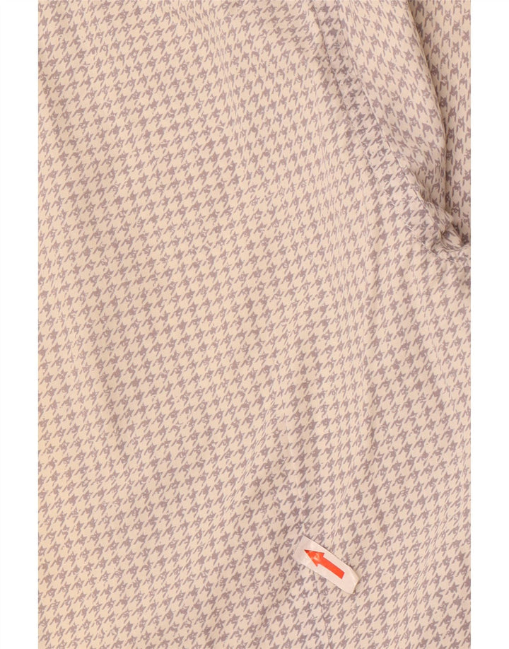 Hugo Boss Slim Fit skjorte til mænd, lille hvid Houndstooth