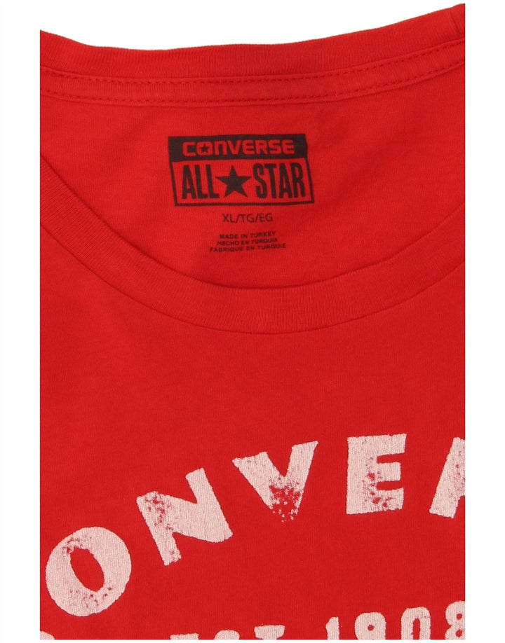 Converse Grafisk T-Shirt til mænd XL Rød